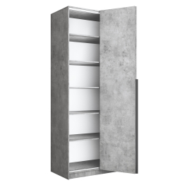 Шкаф складной Е1 Локер ("Гармошка") 101х52,5х220 см, с полками