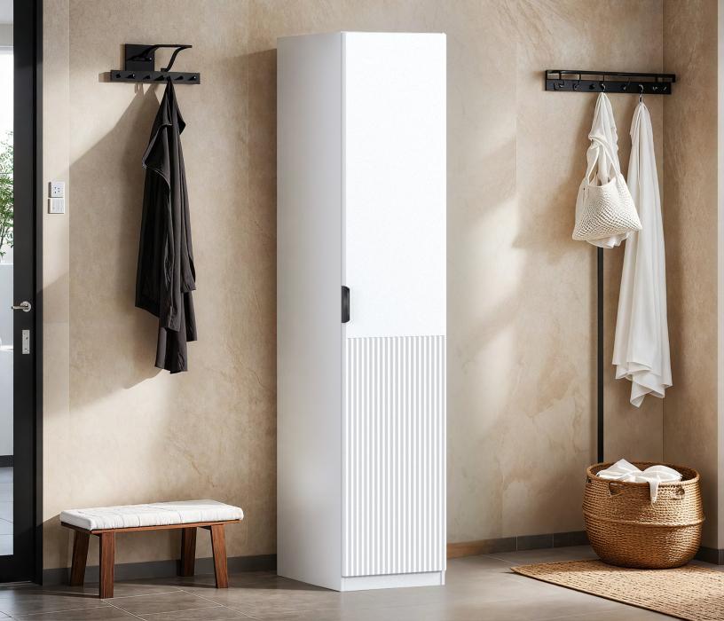 Для одежды, Шкаф однодверный Макс 500 мм, вариант №2 (ЛДСП/МДФ)