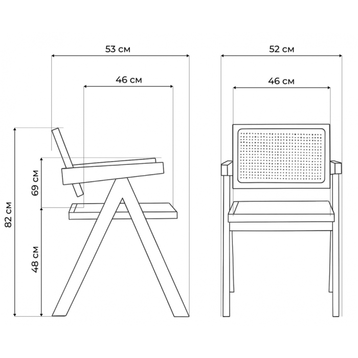 Стулья, Деревянный стул Rattan
