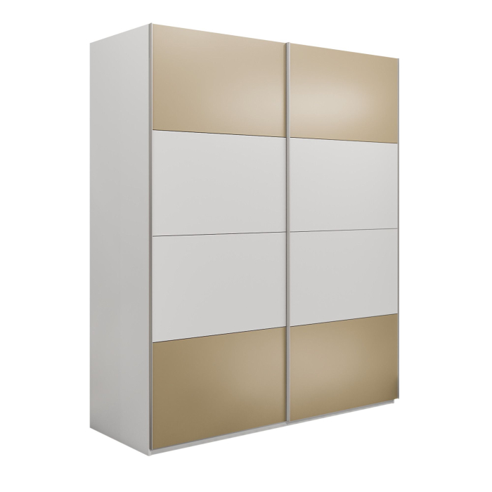 Шкафы-купе 2-х дверные, Шкаф-купе Эста 2-х дверный ДСП/Стекла фисташка/Доводчик 160х66х240