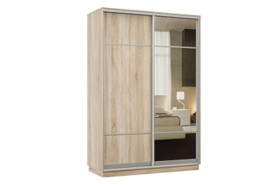 Шкаф-купе Премьер Лайт 01 Мини (08;11) двухдверный