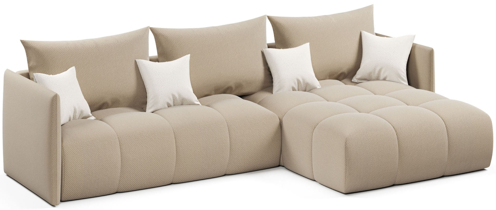 Диваны угловые, Диван угловой Лагуна еврокнижка, велюр