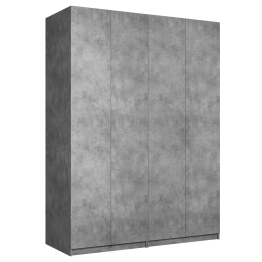 Шкаф складной Е1 Локер ("Гармошка" с системой Push to Move/Правый)162х52.5х220 см,с двумя комплектами полок и двумя модулями
