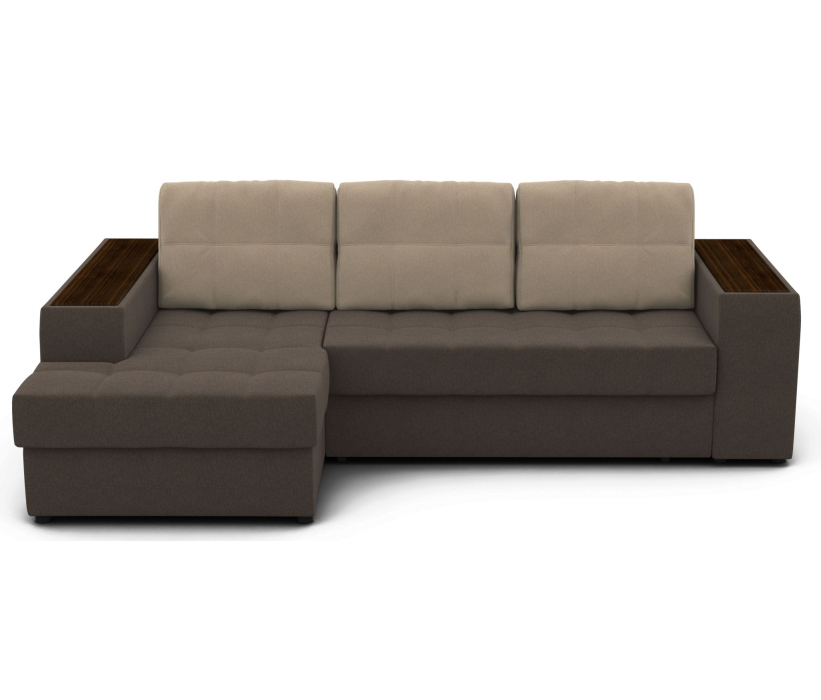 Диваны угловые в гостиную, Угловой диван ЭДИНБУРГ с оттоманкой левый шенилл