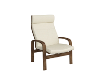 Кресло для отдыха, Кресло Линоза Темный орех — молочный