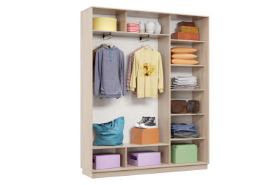 Шкаф-купе Премьер Лайт 21 (08;05;08) трехдверный