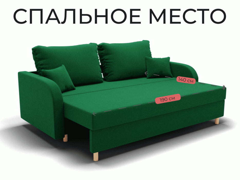 Диваны еврокнижки, Прямой диван Оазис,еврокнижка,велюр