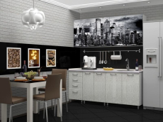 Кухонные гарнитуры, Кухня МДФ Сити 1.8 м, фотопечать