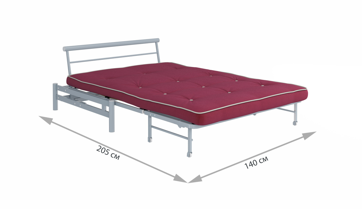 Большие диваны, Диван-кровать Роджер Сканди бордовый