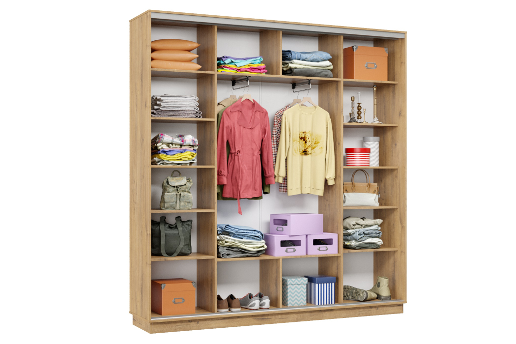 Шкафы-купе 3-х дверные, Шкаф-купе Премьер Лайт 35 (11;11;11) трехдверный