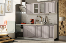 Кухонные гарнитуры, Кухня Хозяюшка Мускат МДФ 1,8 м