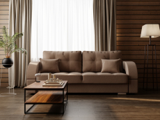 Диваны с ящиком для белья, Прямой диван Элита-1 ПЗ, велюр