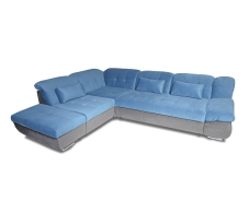 Диваны угловые в гостиную, Угловой диван-кровать Лостон, Левый велюр