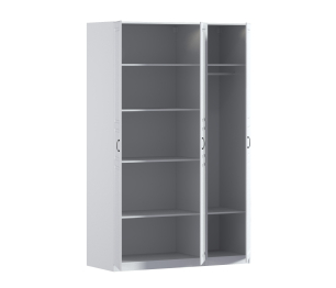 Шкаф трехдверный Макс 1500 мм, вариант №3 (ЛДСП/МДФ)