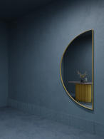 Зеркала в спальню, Зеркало рамное настенное в виде полукруга RONTUS M, 160*80 см