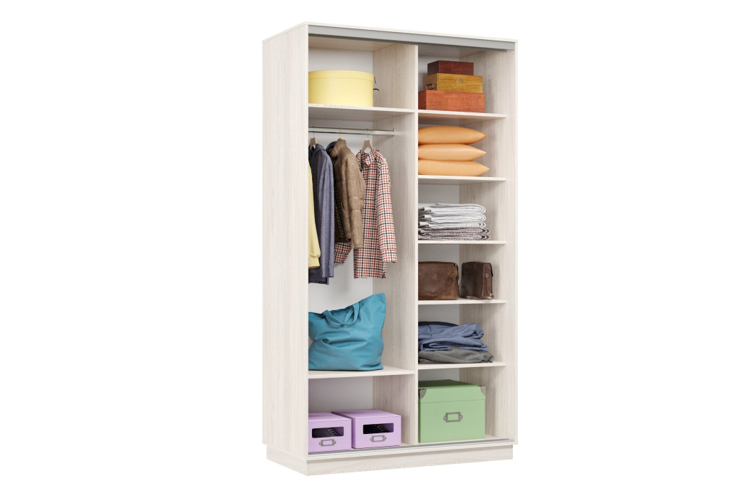 Шкафы-купе 2-х дверные, Шкаф-купе Премьер Лайт МИНИ 04 (08;11) двухдверный