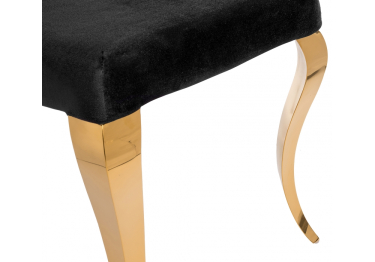 Стул Odda черный/золотой