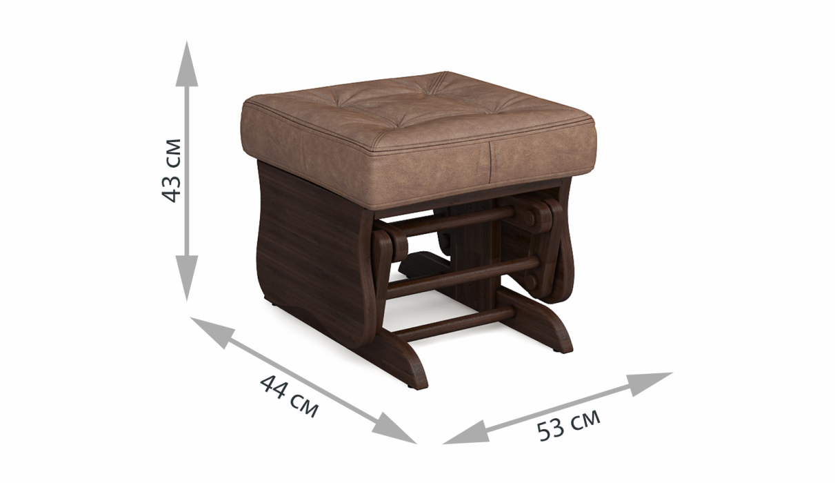 Пуфы, Пуф-качалка Джильо Дуб махагон — коричневый