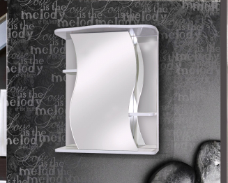 Шкаф зеркальный Белла 55 ПВХ (Бриз)