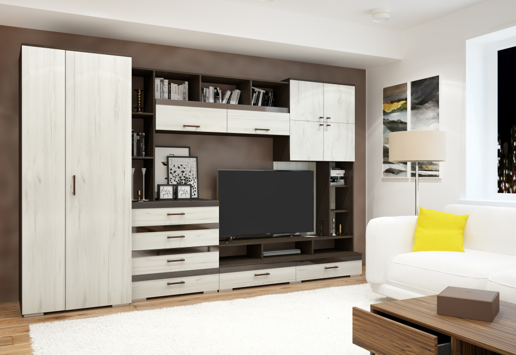 Стенки для гостиной, Гостиная Коста (венге / прованс)