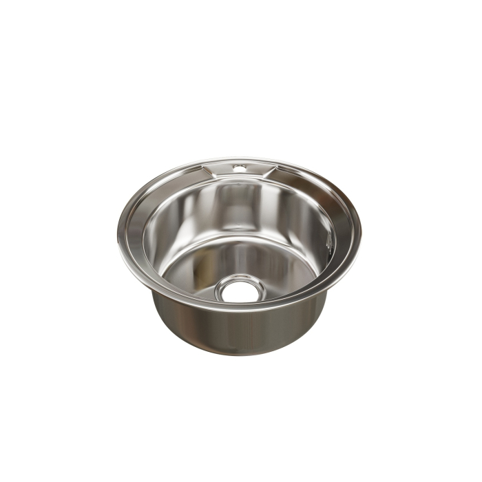 Кухонные мойки, Мойка круг d 49 (0,6) с сифоном