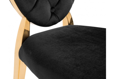 Стул Odda черный/золотой