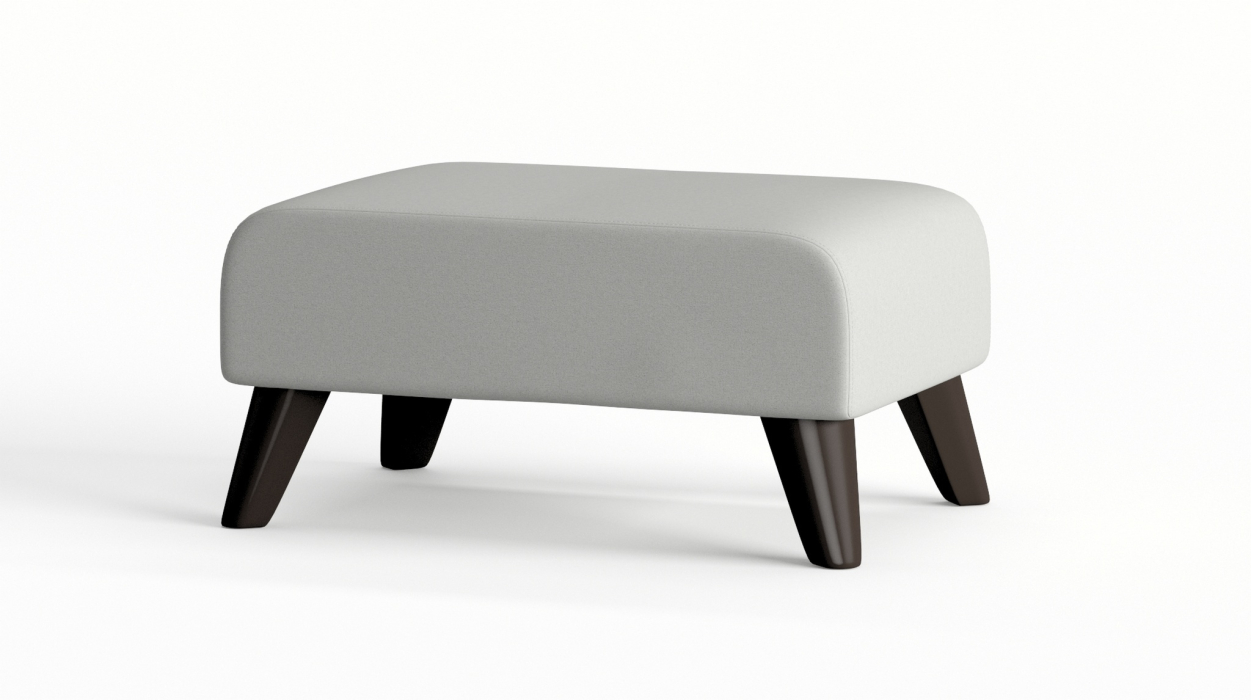 Пуф в прихожую, Пуф Барон на ножках, велюр