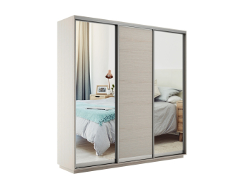 Шкаф-купе Экспресс Медиум (2 зеркала) трио 2400 x 1800 x 450