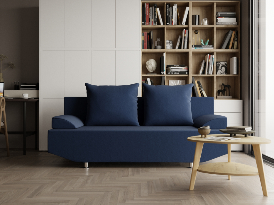 Диваны с ящиком для белья, Прямой диван Сити ППУ, велюр