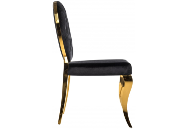Стул Odda черный/золотой