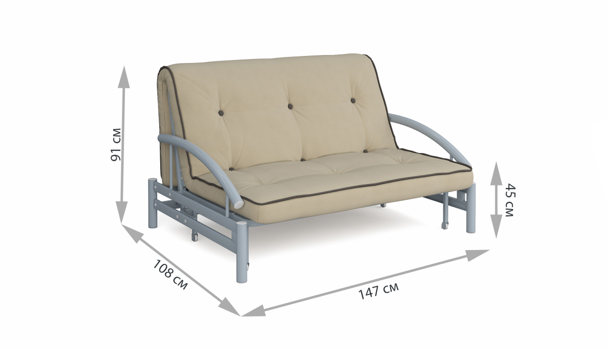 Большие диваны, Диван-кровать Роджер Комфорт Сканди бежевый