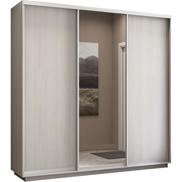 Шкафы-купе, Шкаф-купе Экспресс Медиум (1 зеркало) трио 2200 x 2400 x 600
