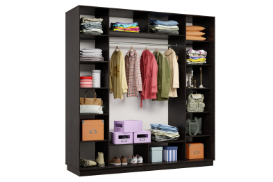 Шкаф-купе Премьер 34 (01РЧ;01РЧ;01РЧ) фасады ромб чёрный/трёхдверный/Профиль чёрный муар