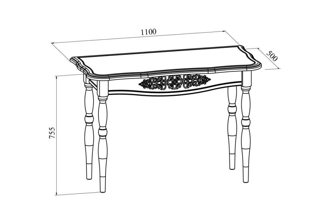 Журнальные столики, Стол Ассоль плюс АС-36