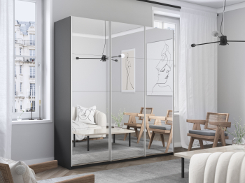 Шкаф Прайм трио  Зеркало 2300 х 1800 х 570