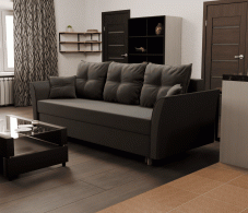 Диваны еврокнижки, Прямой диван Пандора,еврокнижка,велюр