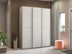 Шкафы-купе 3-х дверные, Шкаф-купе Прайм 3-х дверный ДСП/Доводчики 180х57х230