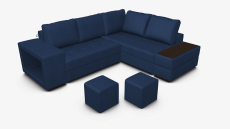 Диваны угловые в гостиную, Амстердам диван-кровать угловой рогожка