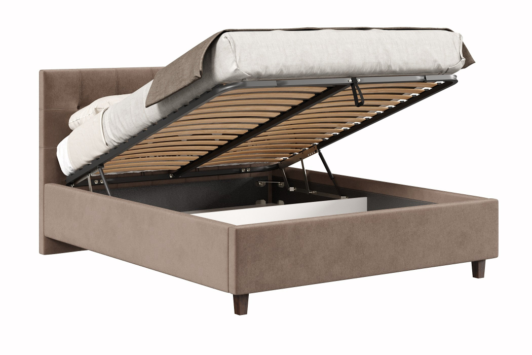 Мягкая кровать, Кровать Турин 1600 с подъёмным механизмом