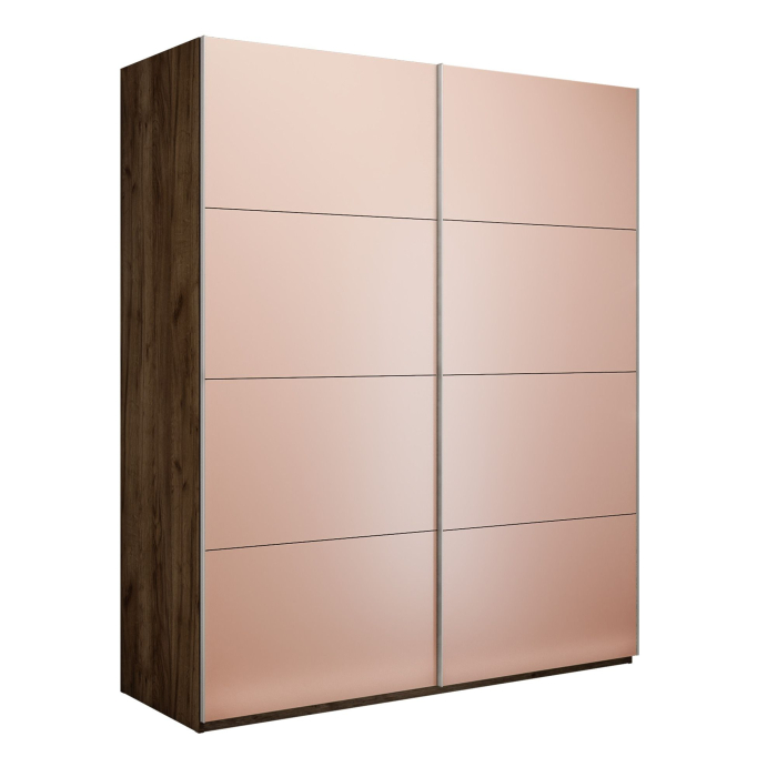 Шкафы-купе 2-х дверные, Шкаф-купе Эста 2-х дверный Стекла пудра/Доводчик 200х66х240