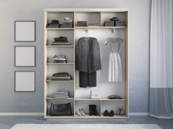 Шкаф-купе Экспресс 3-х дверный Фотопечать Шары Стекла 180х45х220