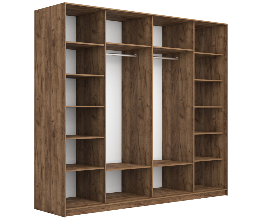 Шкафы-купе 2-х дверные, Шкаф-купе Прайм ДСП/Стекло черное, 220х57х230