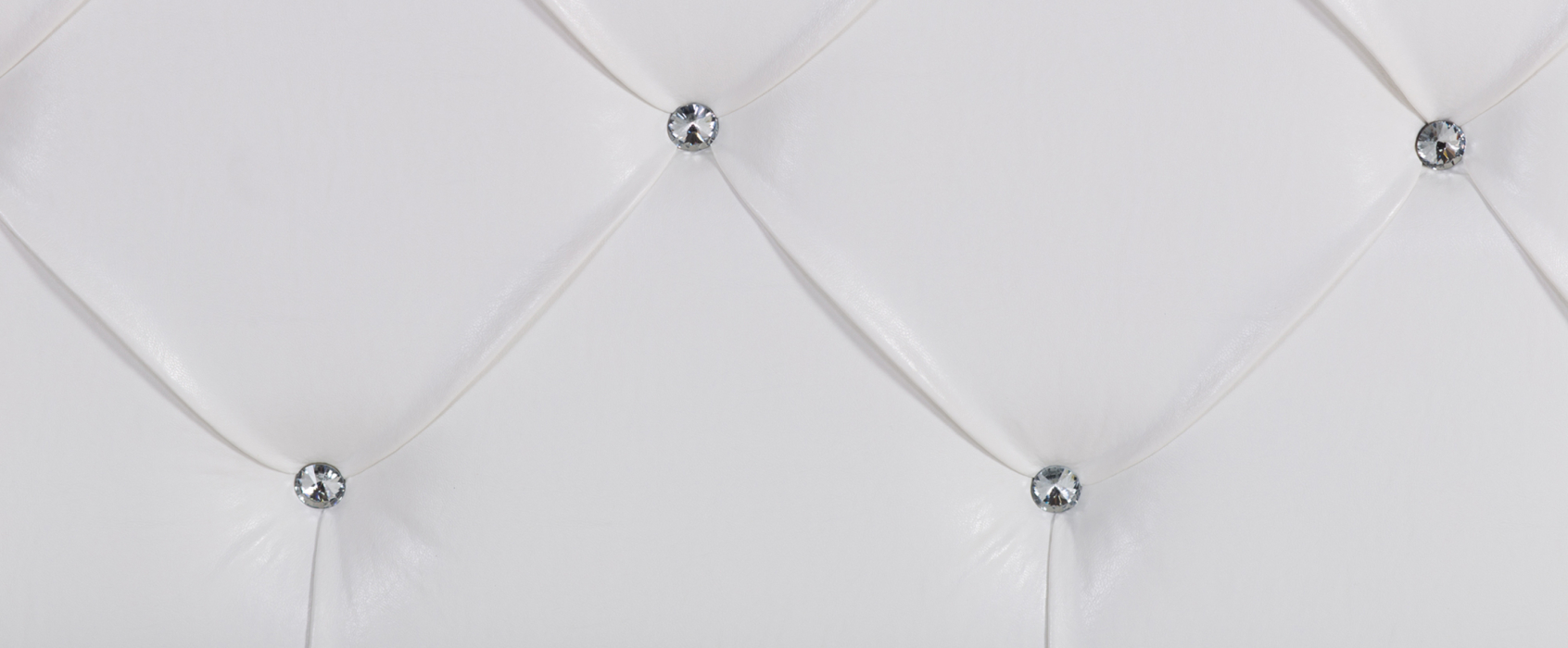 Двуспальные, Кровать с мягким изголовьем Монблан, ПМ 1 ящик + стразы, экокожа, 140*200