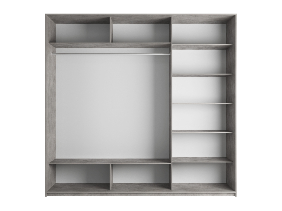 Шкафы-купе 3-х дверные, Шкаф-купе Прайм 3-х дверный Стекла хаки/ДСП/Доводчики 180х57х230