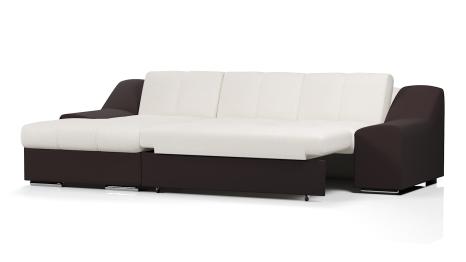 Диван-кровать угловой Чикаго дельфин,велюр+экокожа