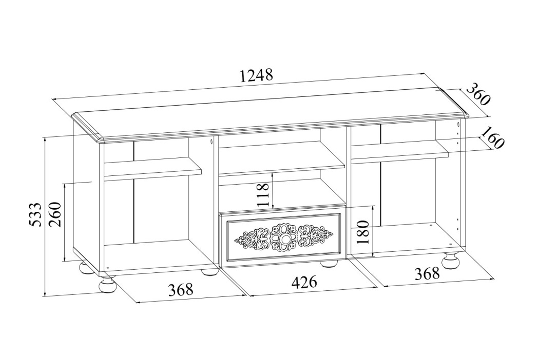 ТВ-тумбы, Тумба Ассоль АС-13