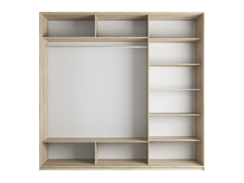 Шкаф-купе Прайм 3-х дверный Стекла пудра/Доводчики 210х57х230