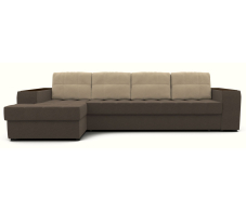 Диваны угловые в гостиную, Угловой диван ЭДИНБУРГ Д3 с оттоманкой левый шенилл